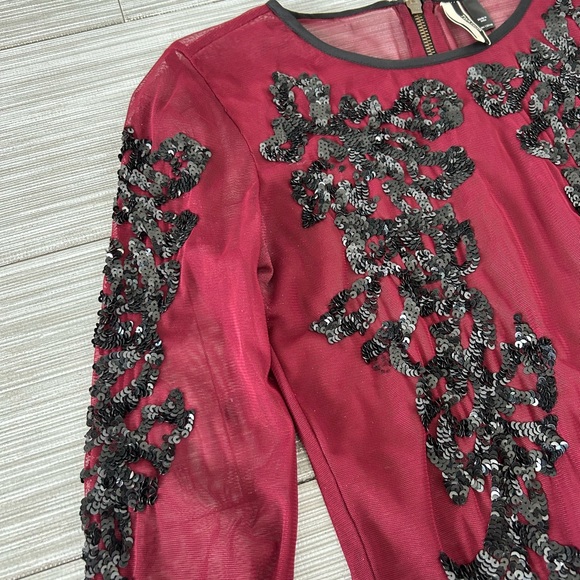 Topshop mesh sequin top like new - Picture 6 of 7